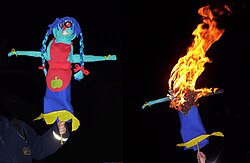 Modern Marzanna (goddess) effigy, Poland