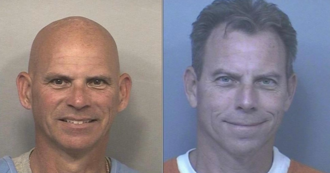Mugshots of two middle-aged white men