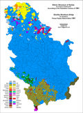 Socialist Republic of Serbia ethnic map (1961)
