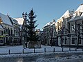 Breda, view to a street: the Vismarkstraat-Schoolstraat