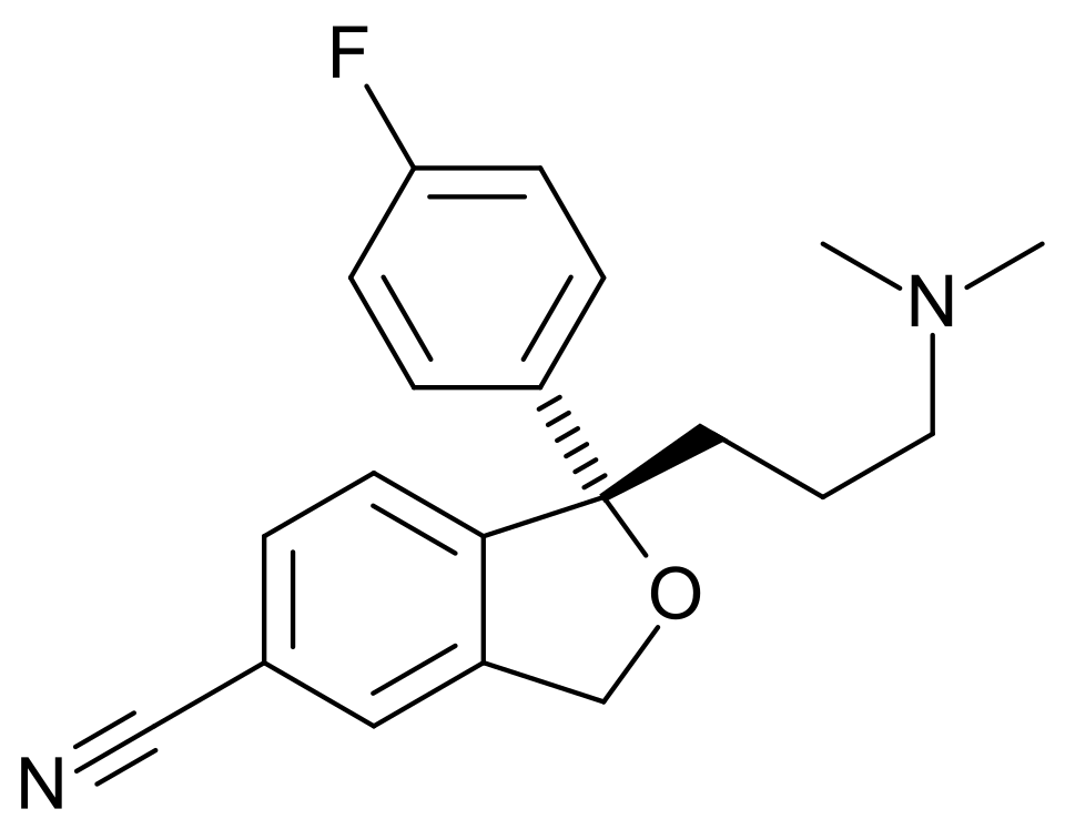 File:Escitalopram structure.svg
