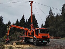 6x4 Wood harvesternear Ottomühle, Germany