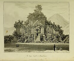 Illustration of Prambanan in The History of Java