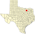 State map highlighting Collin County