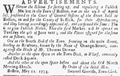 Item about public marketplaces in Boston, 1734