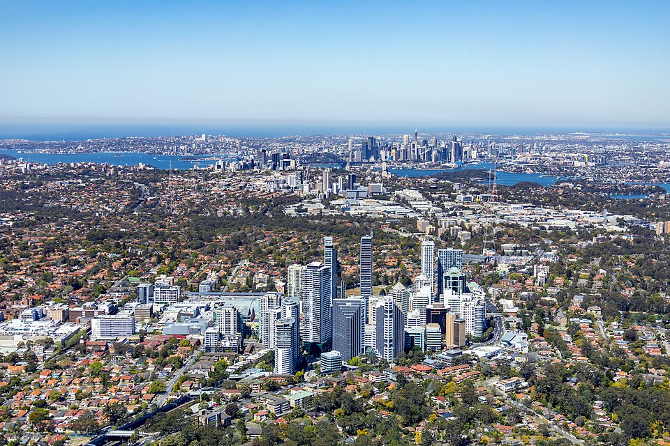 File:Aerial View Chatswood to Sydney CBD.jpg
