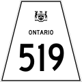 Highway 519 marker