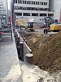 Construction site in July 2014