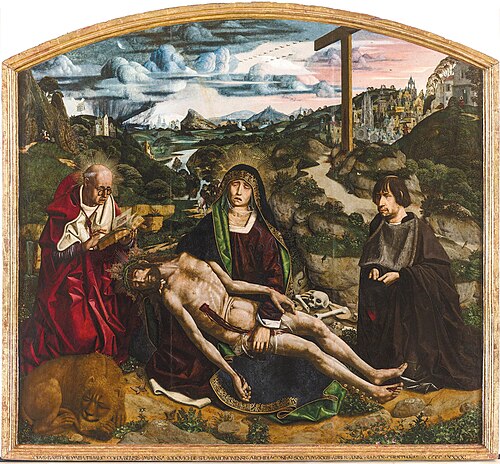 Pieta with Canon Lluís Desplà, 1490 (Barcelona Cathedral)