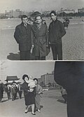 Crew members of mv Metallurg Anosov in Japan on the upper photo and citizens of Japan on the lower photo. Both photos dated 08 of March 1964 about.