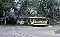 Fort Collins Birney car 21 on the 1984-opened heritage streetcar line in 1987