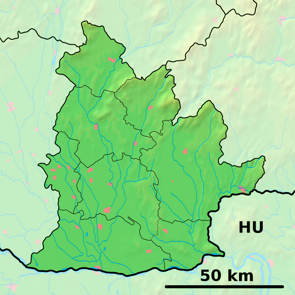 File:Nitra Region - physical map.png