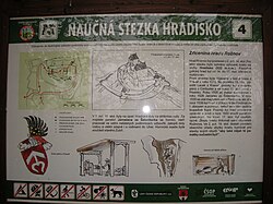 Hradisko information panel