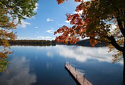 3 Mile Lake: typical lake scene in Muskoka Lakes