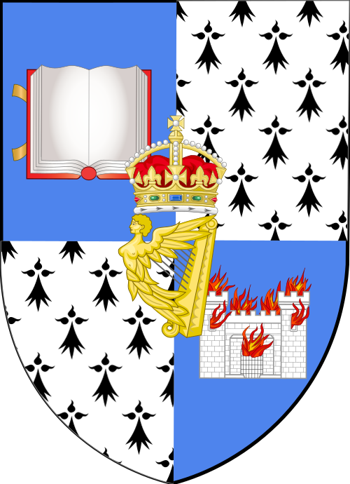 File:Blazon University of Dublin redrawn.svg