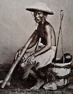 Merchant with opium pipe