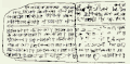 Image 41Drawing of the tablet with the Hymn to Nikkal (c. 1400 BCE), the oldest of the Hurrian songs (from History of music)