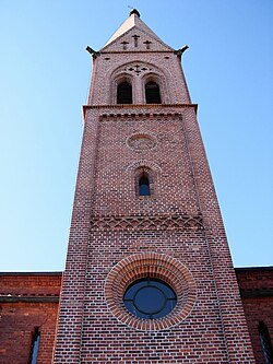 View of the steeple