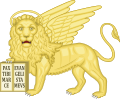 Lion of St. Mark seen on the Venetian Coat of Arms