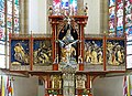Hochaltar Stadtpfarrkirche Bad Königshofen i.Grabfeld 1935 von Prof. Thomas Buscher  begonnen nach dessen Tod (1937) von A. Weckbecker bis 1939 fertiggestellt.