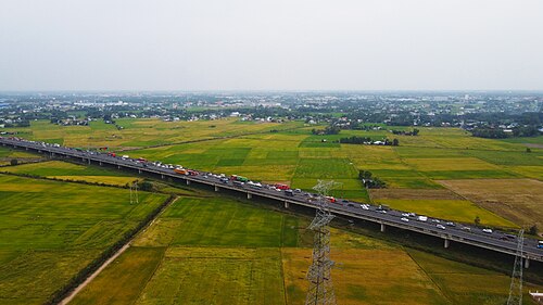 Cho Dem - Ben Luc elevated part of Ho Chi Minh City - Trung Luong Expressway