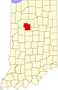 State map highlighting Carroll County