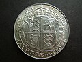 The reverse of the 1905, Edward VII, half crown