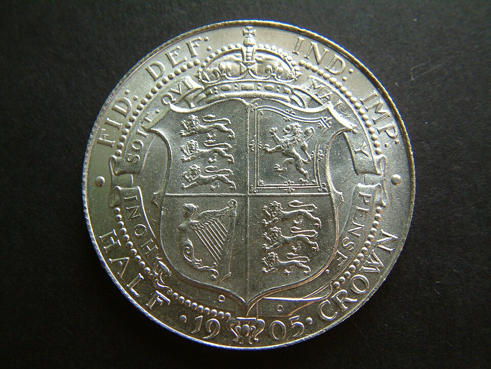 File:1905 Edward VII Halfcrown (reverse) UNCIRCULATED.JPG