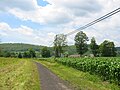 Catskill Scenic Trail as it passes through a farm.