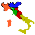 1859:   Kingdom of Sardinia   Kingdom of Lombardy–Venetia   Duchies of Parma–Modena-Tuscany   Papal States   Kingdom of the Two SiciliesOn the eve of the Second Italian War of Independence