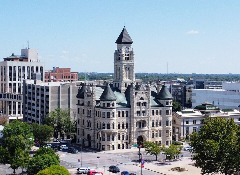 File:Sedgwick County Courthouse 2023 Aerial.jpg