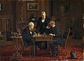 Image 28Thomas Eakins, 1876, The Chess Players (from Chess in the arts)