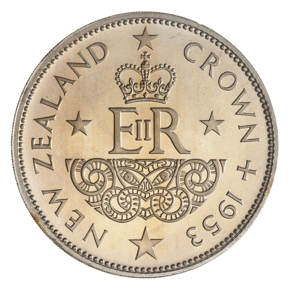 File:1953 New Zealand Crown, Reverse, Proof.png