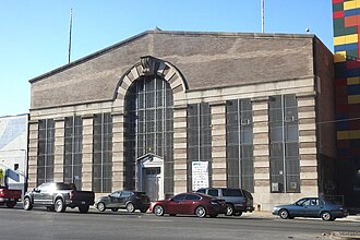 Front view of building