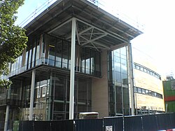 Dundee University library, from just outside the front door