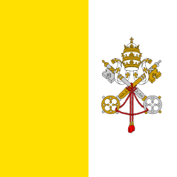 Flag of Vatican City in 2022