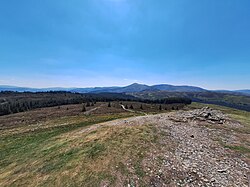 Lord's Seat summit looking toward Grisedale Pike.