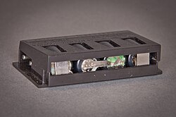 HP 82120A battery pack for the HP-41CX with damaged NiCd cells (original)