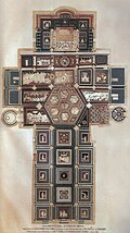 A lay-out of the floor of the cathedral