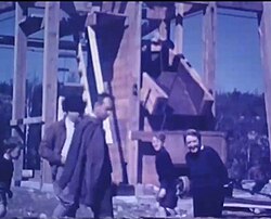 Mine works at Sanshaw Gold Mine 1937