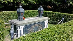 A tomb in a cemetery