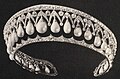 The Russian beauty - The diadem in the form of a kokoshnik was ordered by Emperor Nicholas I for his wife Alexandra Feodorovna in 1841. Made by jeweler Carl Edvard Bolin from platinum, diamonds and large teardrop pearls.