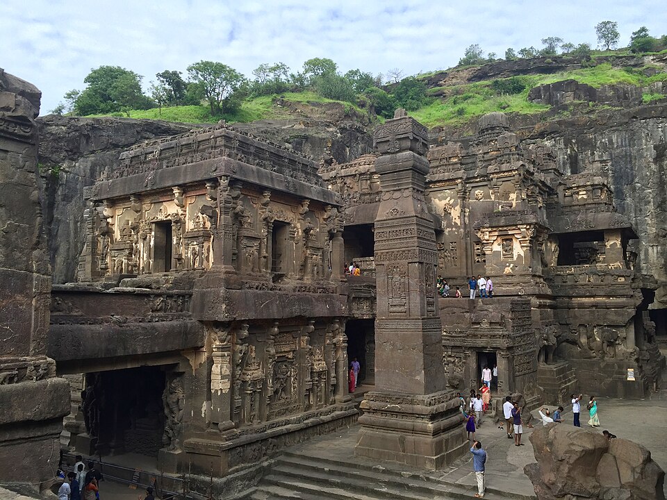 File:Kailasa temple overview, Ellora.jpg