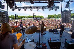 The Lonely Biscuits performing at Firefly Music Festival in Dover, Delaware, June 2016
