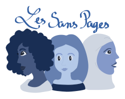 Logo with three women for Les sans pages