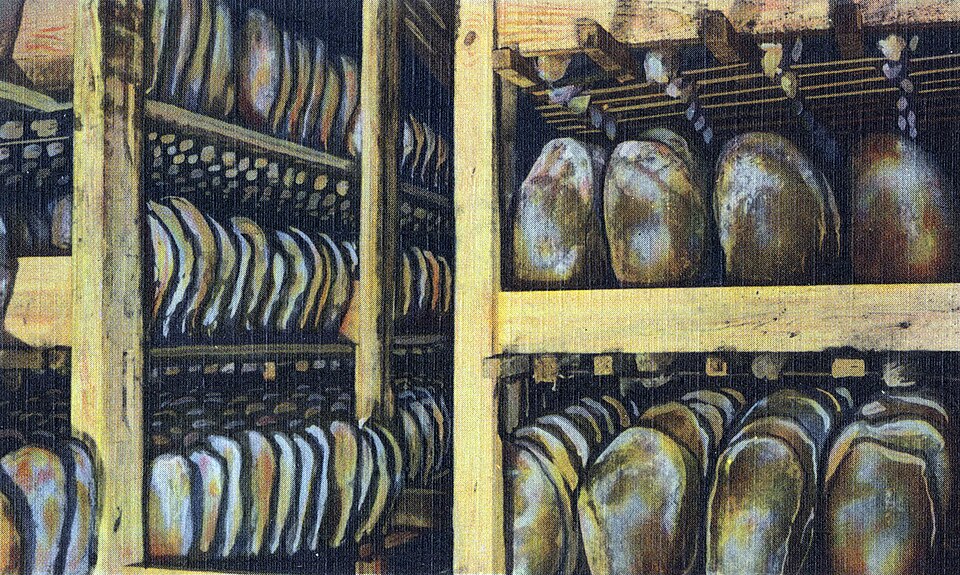 File:Ageing genuine Smithfield, Virginia, hams (crop).jpg