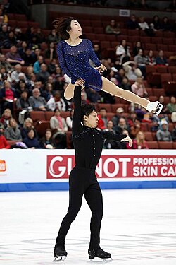 Sui Wenjing and Han Cong at the 2019 Four Continents Championships