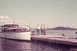 Log Pier Sanshaw Mine 1936