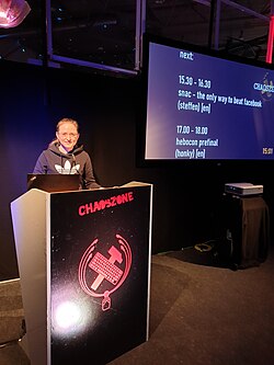 Victoria Riess during Chaos Communication Congress 2019