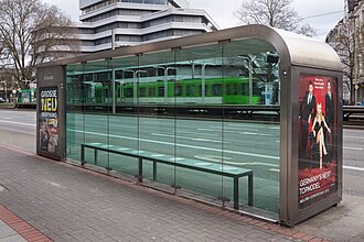 Bus stop for üstra, Hannover, Germany (1992)